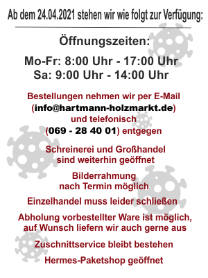 corona-lockdown3-banner-hartmann-holzmarkt-phone Ab dem 08.03.2021 haben wir wieder wie gewohnt für Sie geöffnet!